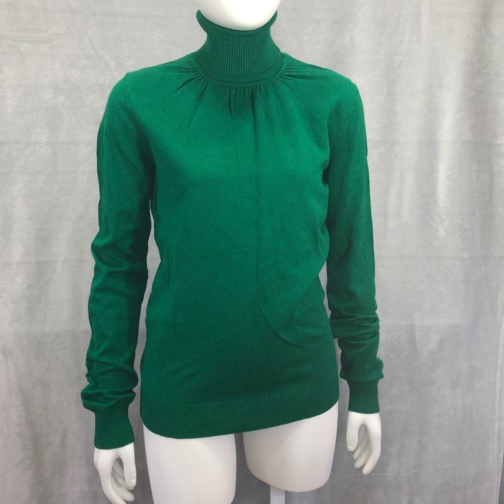 The Limited Turtleneck Sweater w/ Ruched Sleeve